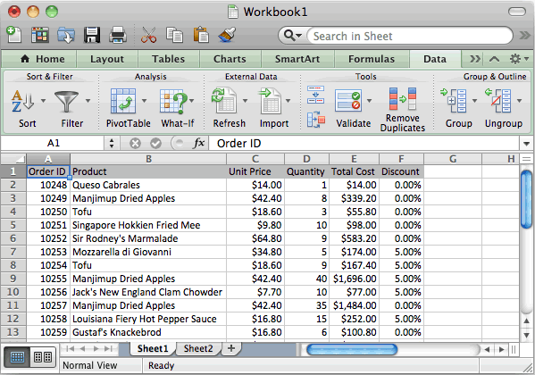 price excel software for mac